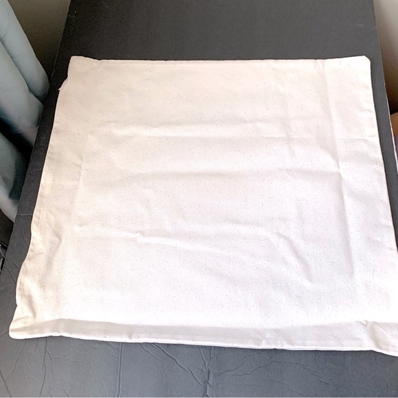 Off White Canvas 18x18 Chakras Pillowcase, Zipper Side, Custom Made, NEW - Picture 4 of 9